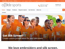 Tablet Screenshot of offsidesports.com